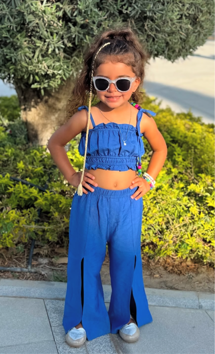Blue tropical set