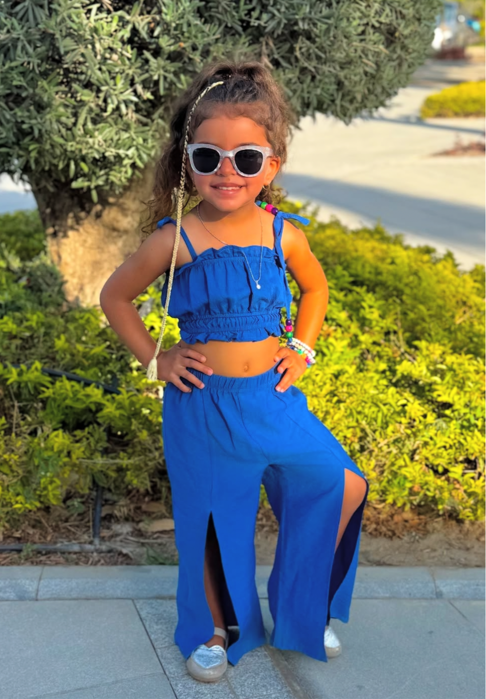 Blue tropical set