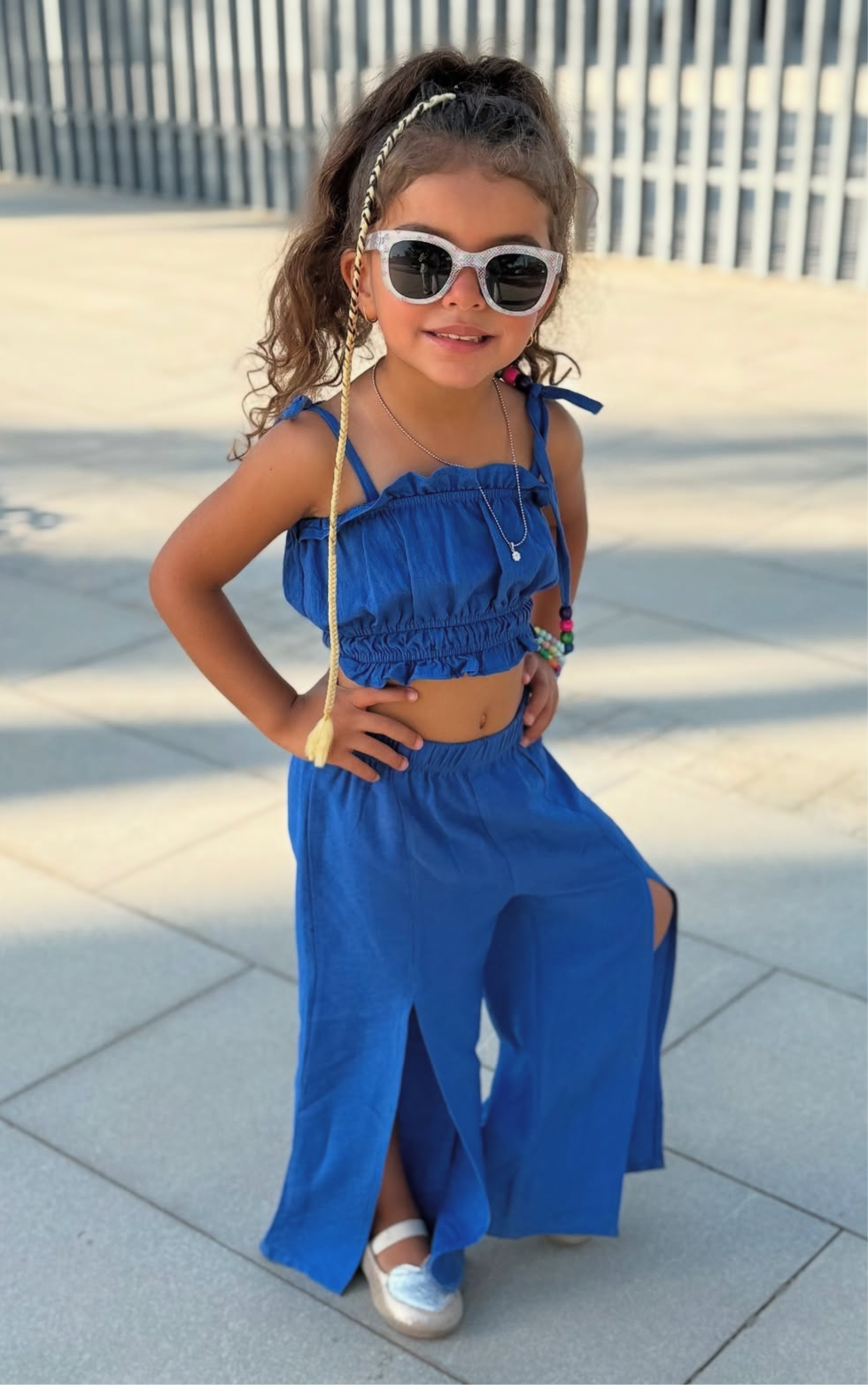 Blue tropical set