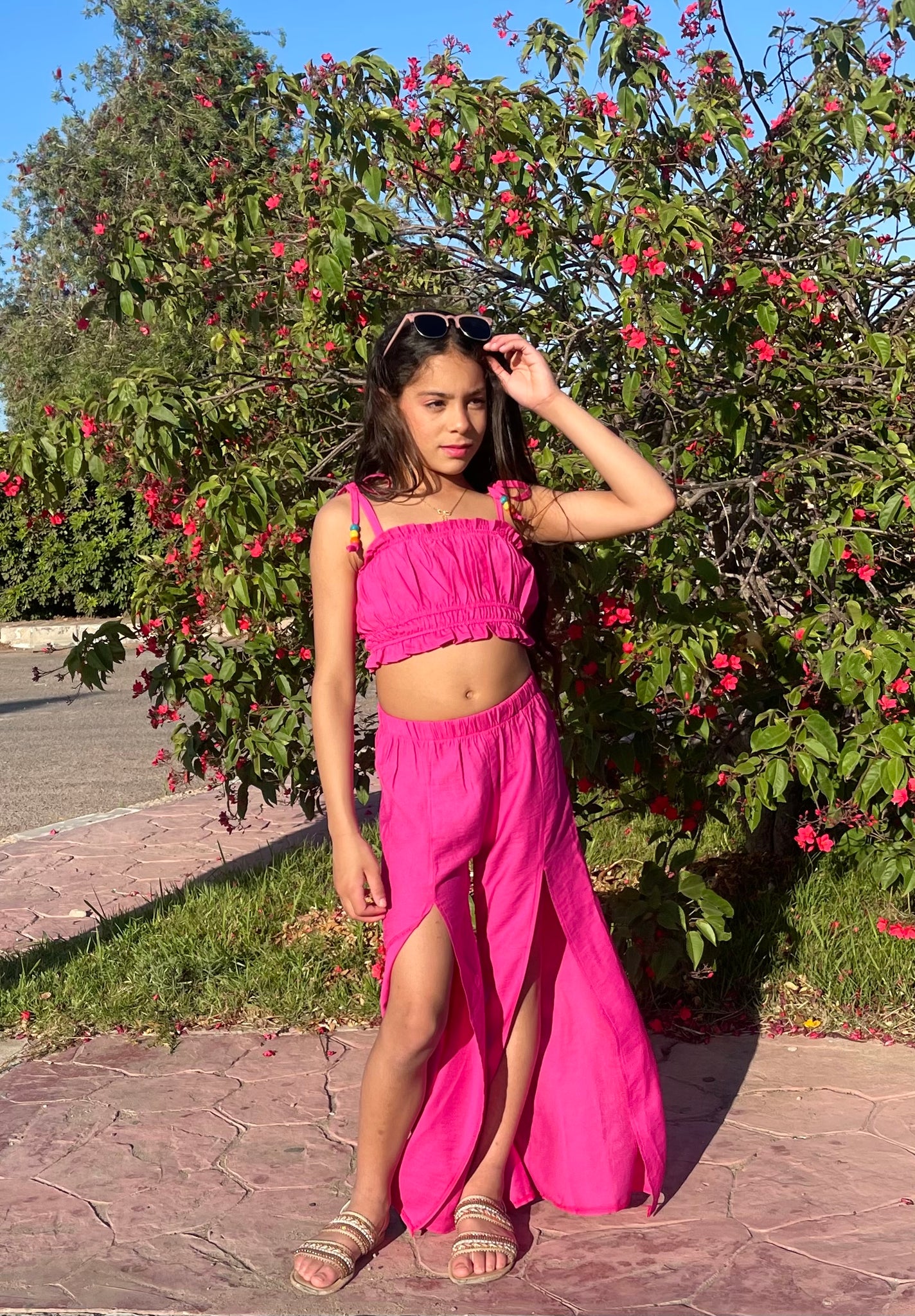 Pink tropical set