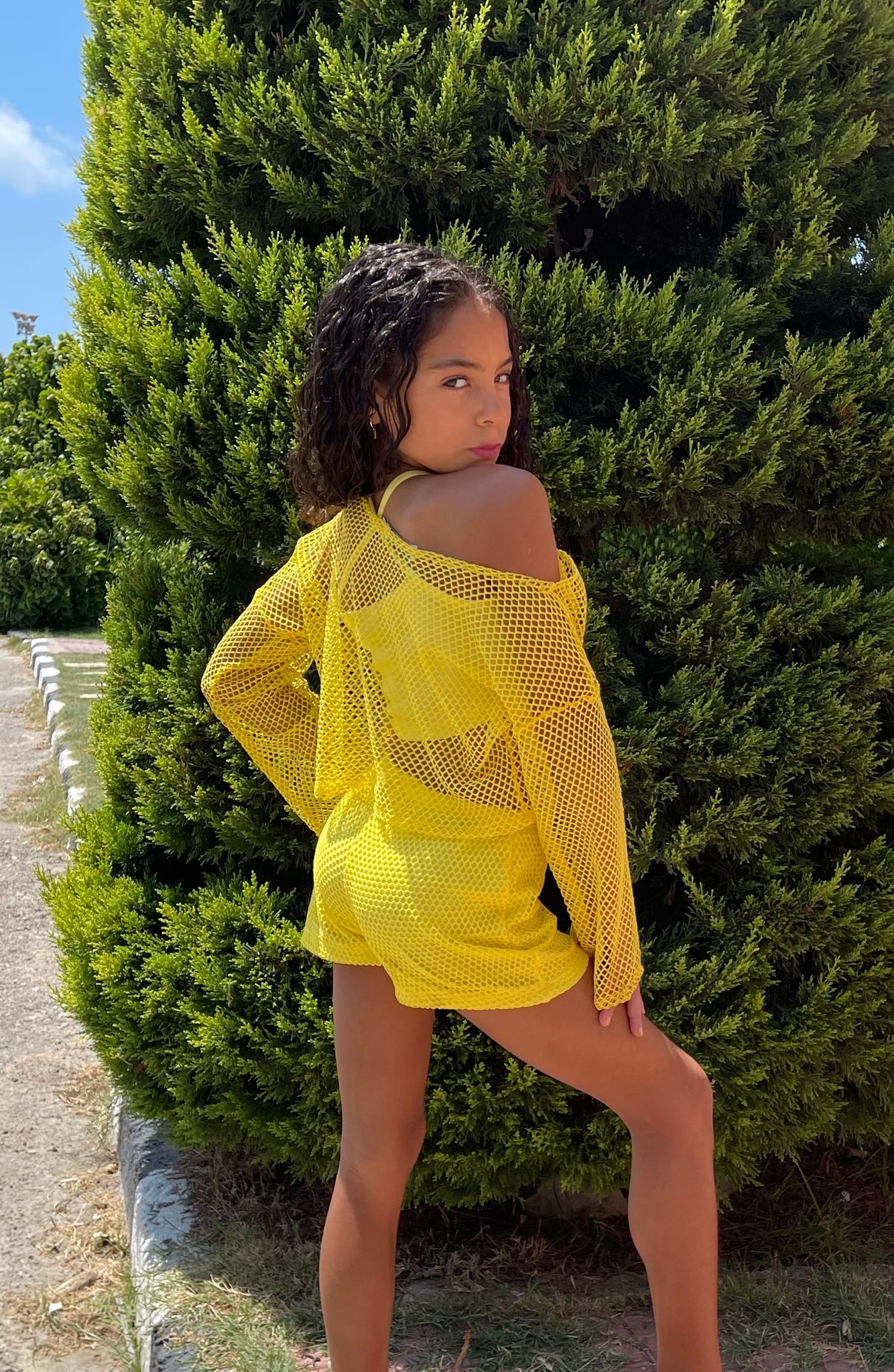 Yellow net coverup