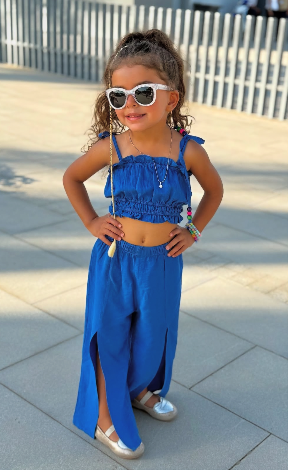 Blue tropical set