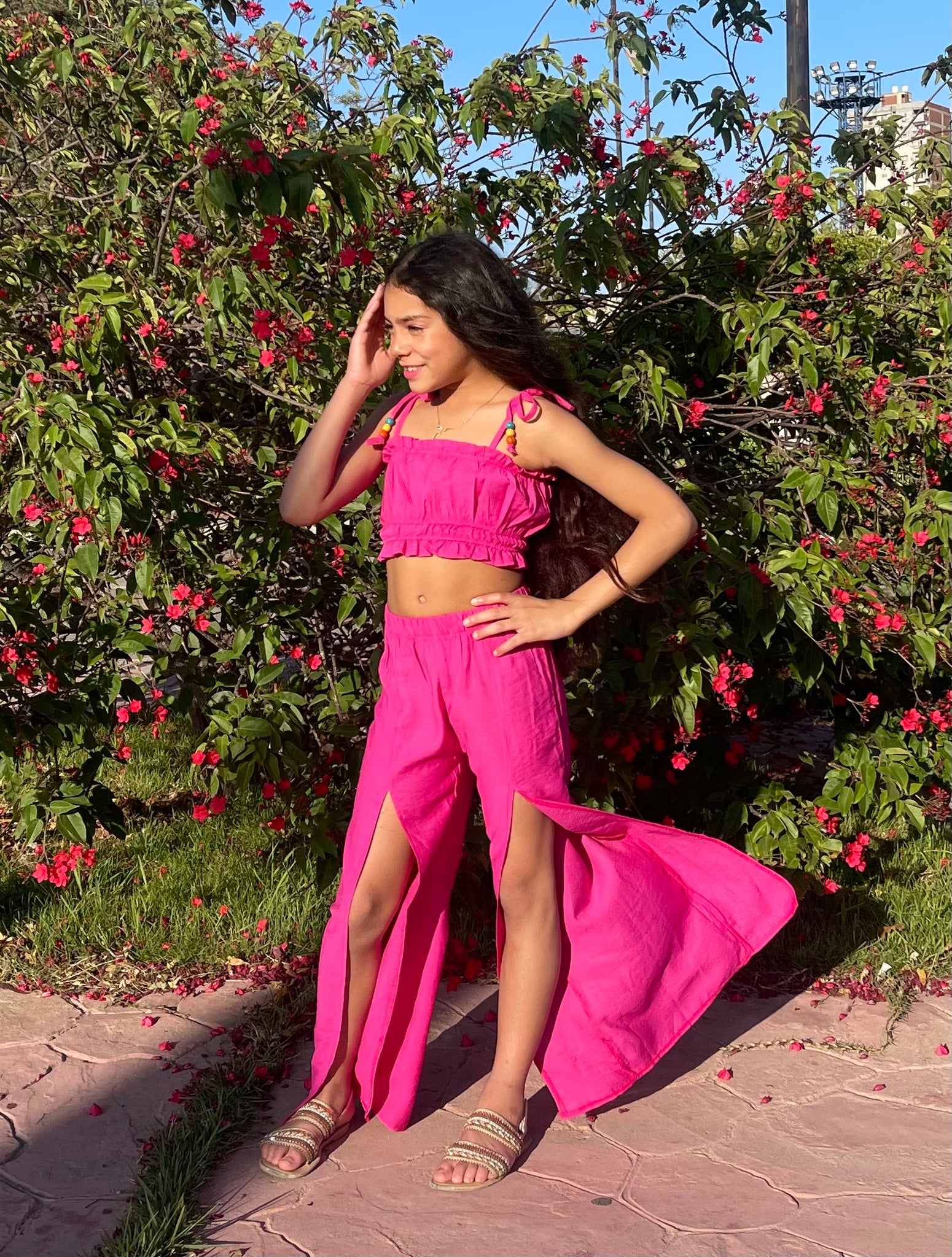 Pink tropical set